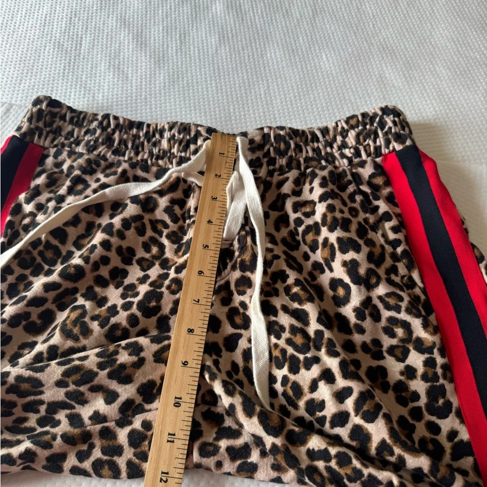 Veronica Beard Leopard Print Joggers with Red Trim - Picture 14 of 14